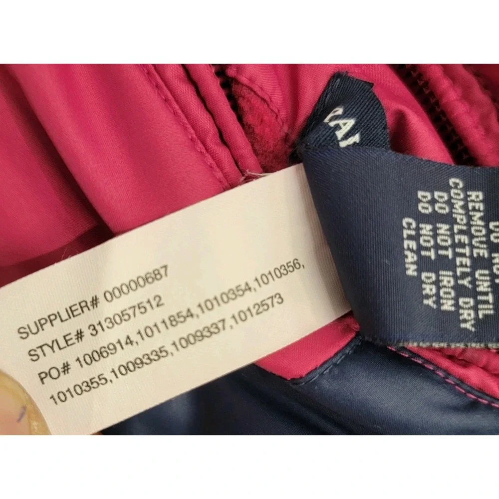 Polo Ralph Lauren Girls 12-14 Puffer Vest‎ Down Feather Fill Reversable Crest